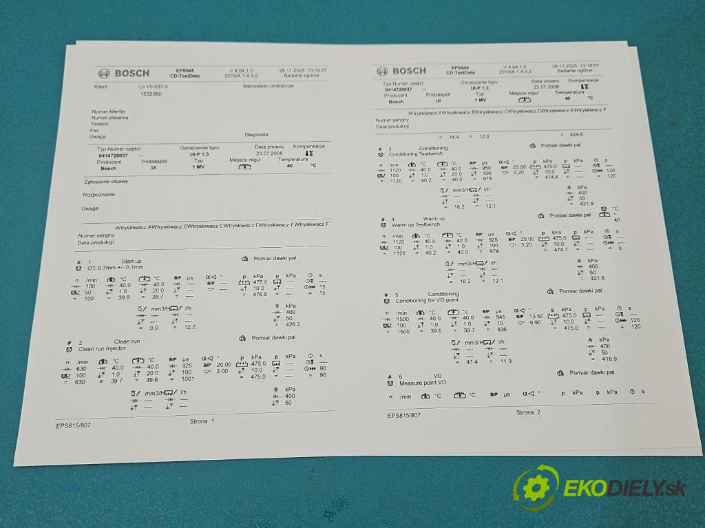 Vw Passat B5 1995-2005 1.9 tdi 101 HP manual 74 kW 1896 cm3 5- vstrekovacie čerpadlo 0414720037 (Vstrekovač paliva)