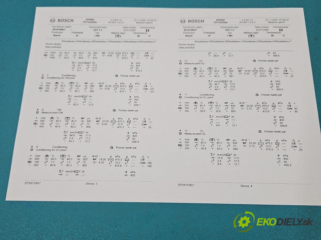 Vw Passat B5 1995-2005 1.9 tdi 101 HP manual 74 kW 1896 cm3 5- vstrekovacie čerpadlo 0414720037 (Vstrekovač paliva)