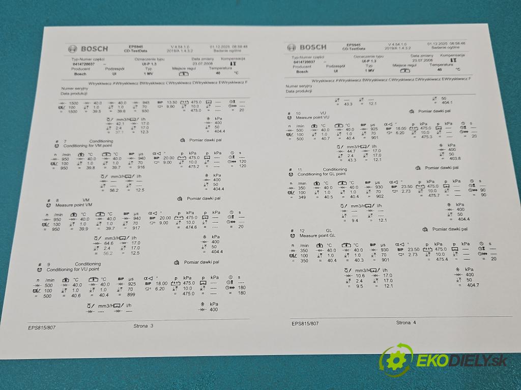 Vw Passat B5 1995-2005 1.9 tdi 101 HP manual 74 kW 1896 cm3 5- vstrekovacie čerpadlo 0414720037 (Vstrekovač paliva)