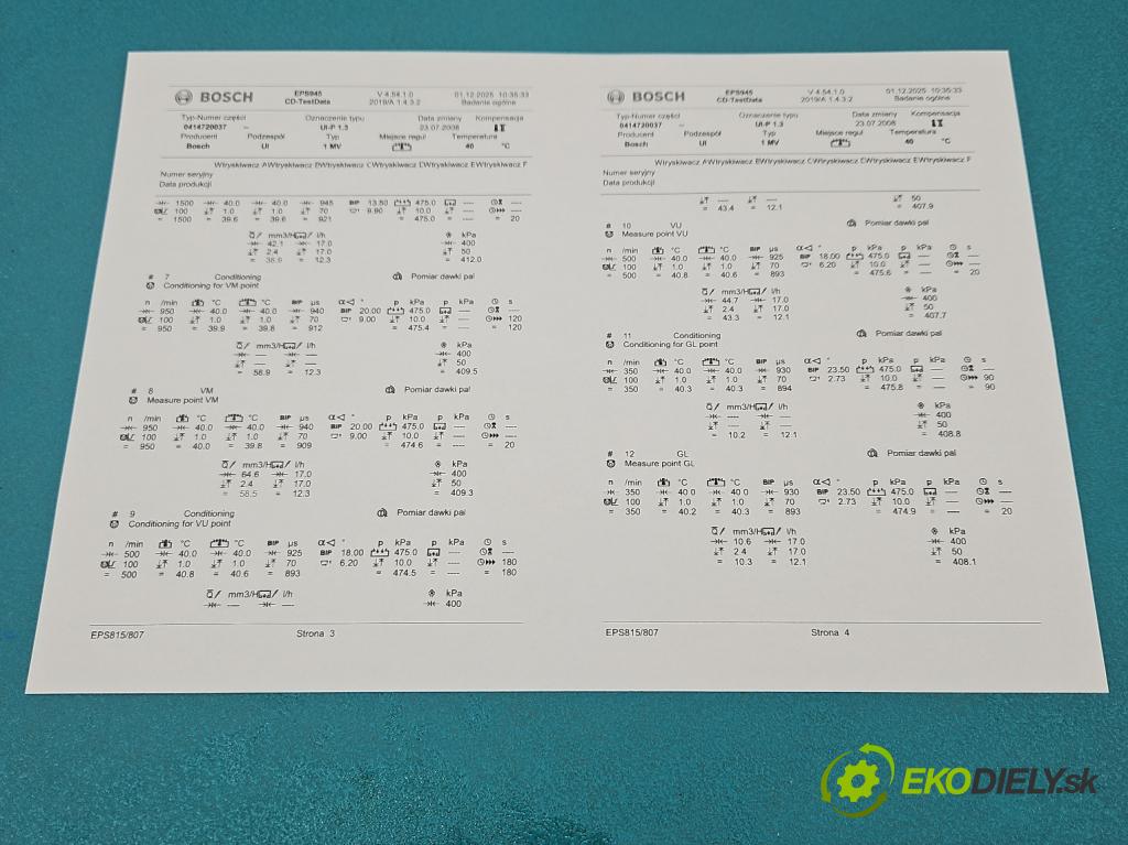 Vw Passat B5 1995-2005 1.9 tdi 101 HP manual 74 kW 1896 cm3 5- vstrekovacie čerpadlo 0414720037 (Vstrekovač paliva)