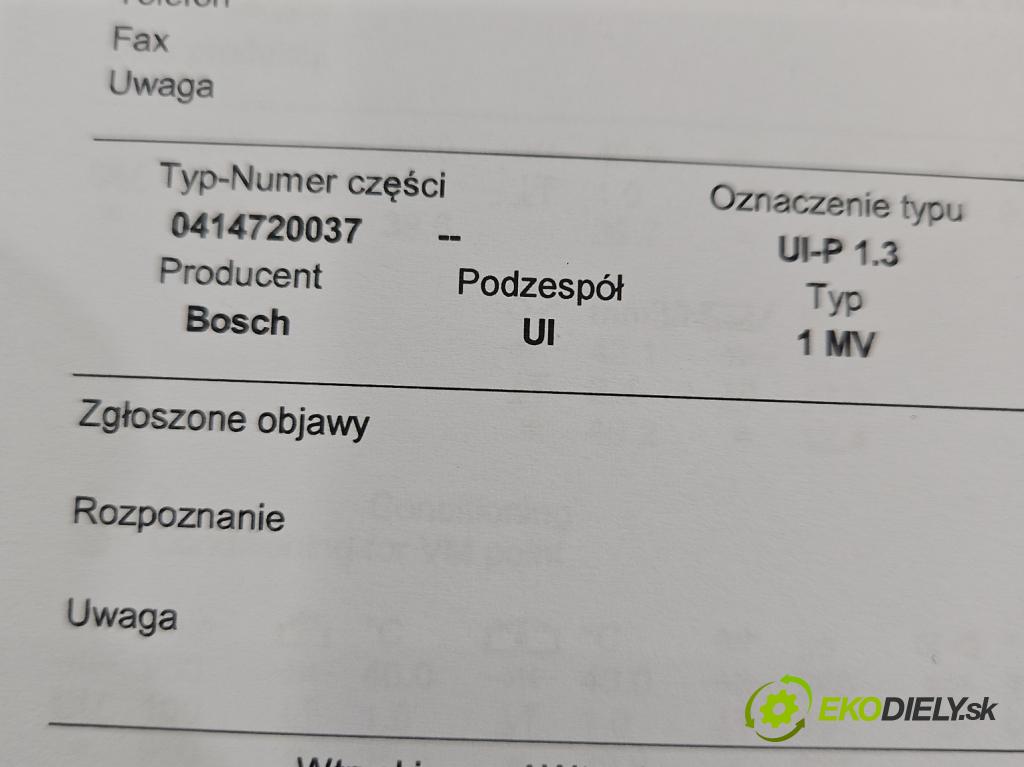 Vw Passat B5 1995-2005 1.9 tdi 101 HP manual 74 kW 1896 cm3 5- vstrekovacie čerpadlo 0414720037 (Vstrekovač paliva)