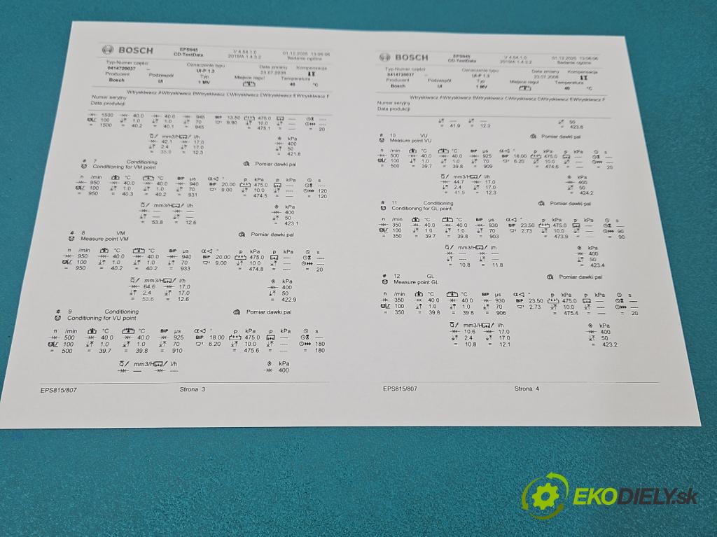 Vw Passat B5 1995-2005 1.9 tdi 101 HP manual 74 kW 1896 cm3 5- vstrekovacie čerpadlo 0414720037 (Vstrekovač paliva)