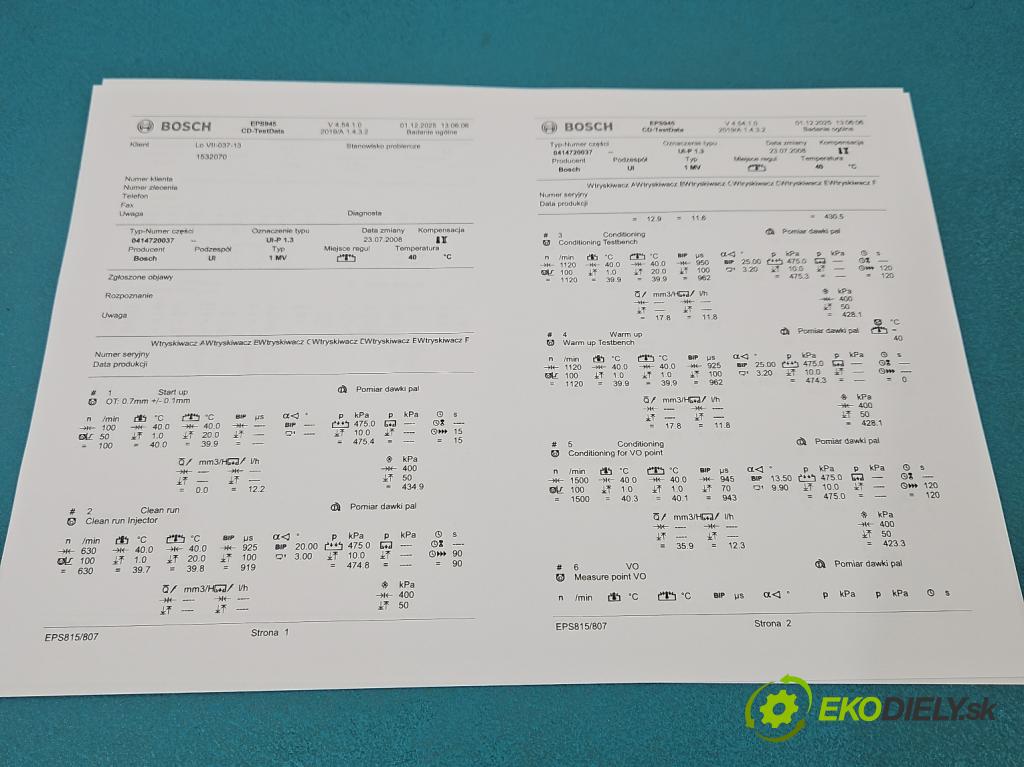Vw Passat B5 1995-2005 1.9 tdi 101 HP manual 74 kW 1896 cm3 5- vstrekovacie čerpadlo 0414720037 (Vstrekovač paliva)