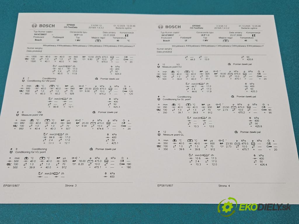 Vw Passat B5 1995-2005 1.9 tdi 101 HP manual 74 kW 1896 cm3 5- vstrekovacie čerpadlo 0414720037 (Vstrekovač paliva)