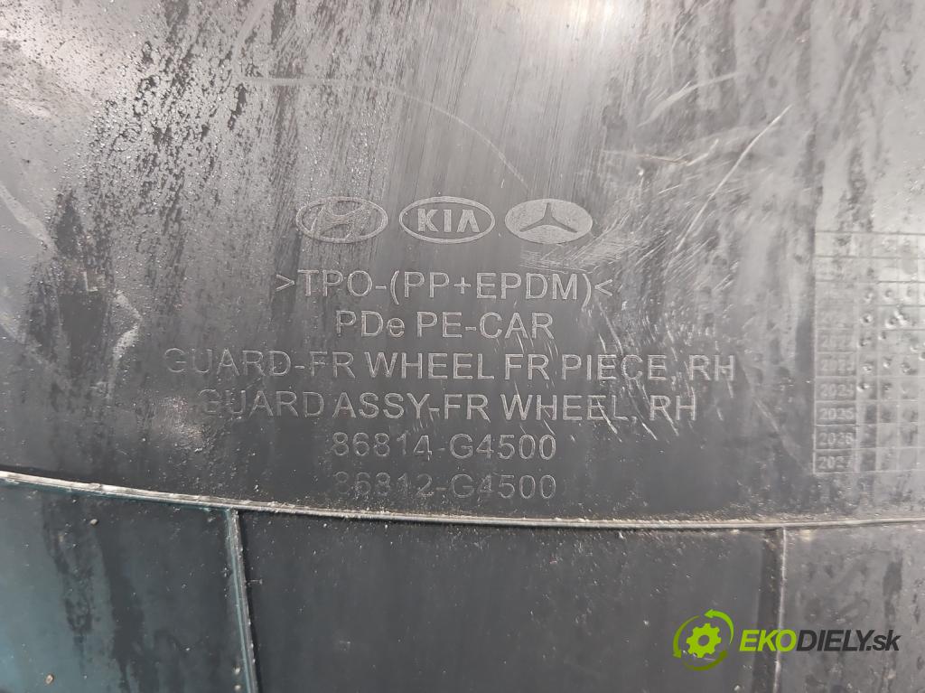 Hyundai I30 III 2016- 1.5 DPI 16V 110 hp manual 80.9 kW 1498 cm3 5- blatník: přední pravé 86814-G4500