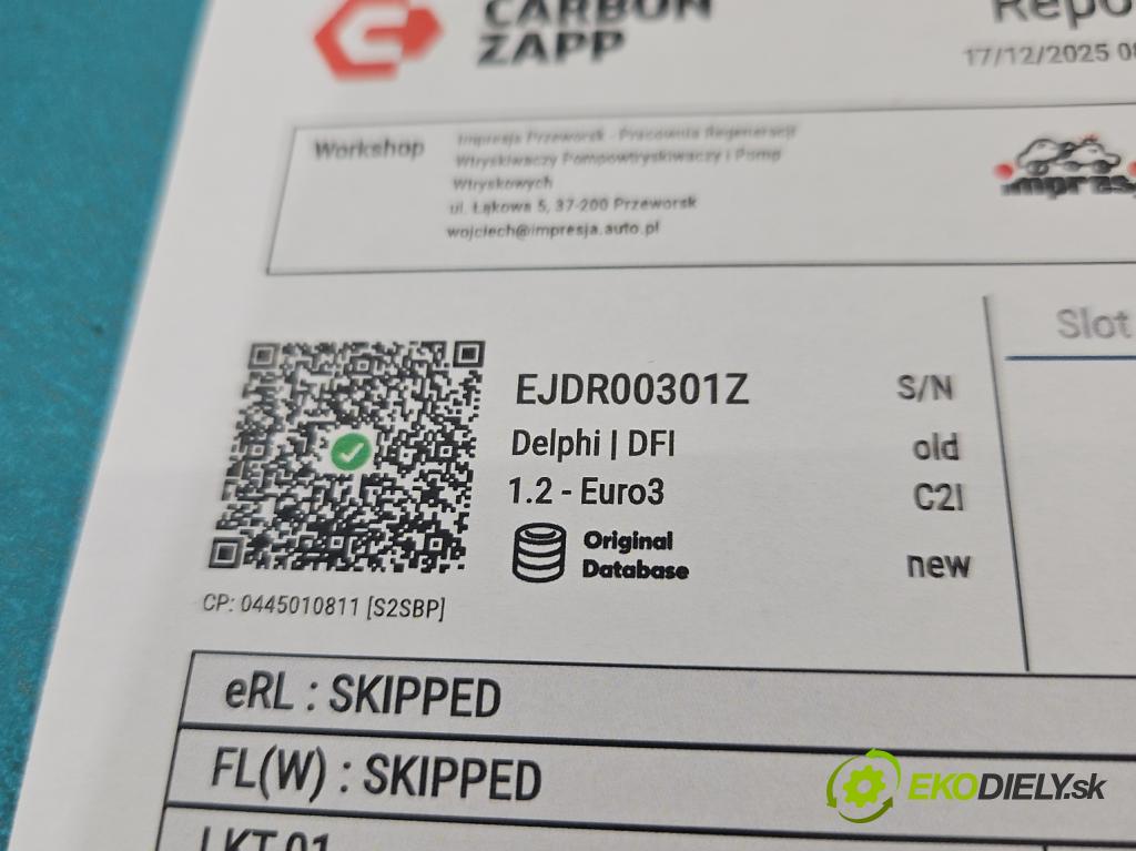 Ford Mondeo Mk3 2000-2007 2.0 tdci 131 HP manual 96 kW 1998 cm3 5- vstrek ZEJDR00301Z (Vstrekovač paliva)