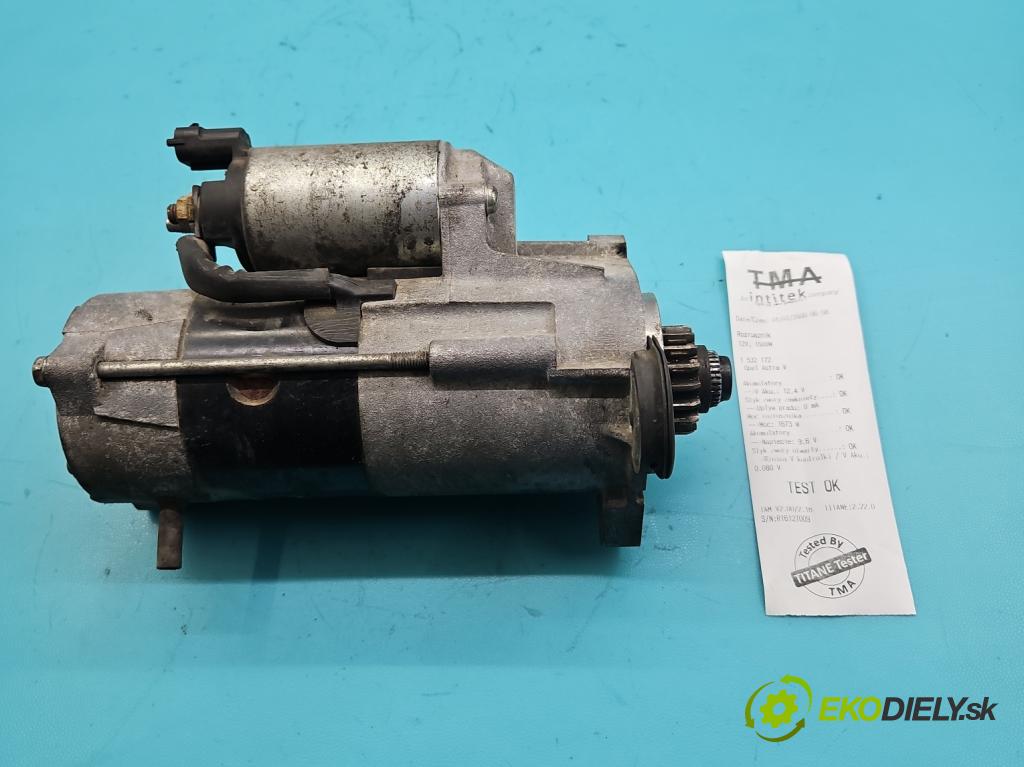 Opel Astra V  2015-2022 1.4 T 125 HP manual 92 kW 1399 cm3 5- štartér 12668168 (Štartér)