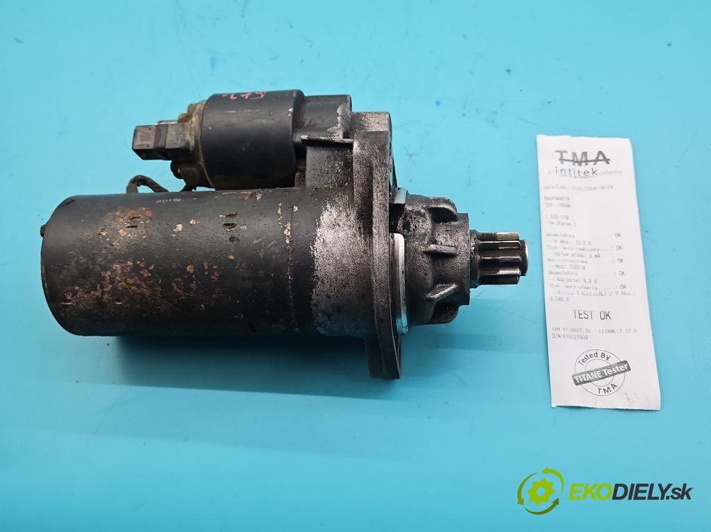 Vw Sharan I 1995-2010 1.9 tdi 116 HP manual 85 kW 1896 cm3 5- štartér  (Štartér)