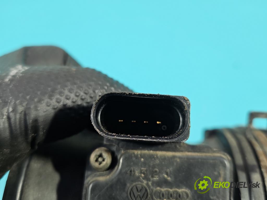 Vw Golf IV 1997-2003 1.6 sr 101 HP manual 74 kW 1595 cm3 5- průtokoměr: 06A906461B (Váha vzduchu)