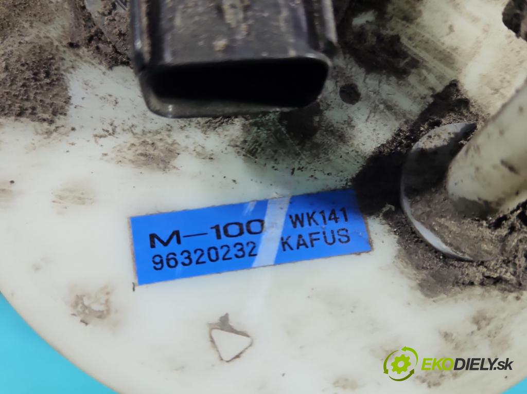 Daewoo Matiz 0.8 51KM manual 37.5 kW 796 cm3 5- čerpadlo palivo 96320232