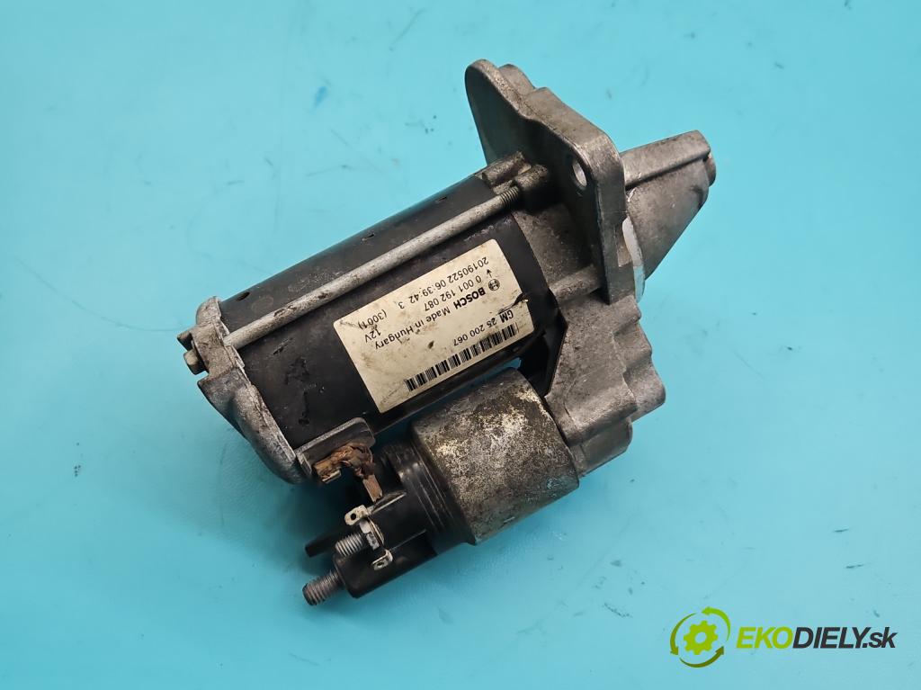 Opel Corsa E 2014-2019 1.4 16V 90 HP manual 66 kW 1398 cm3 5- štartér 0001192087 (Štartér)