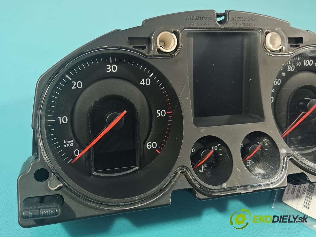 Vw Passat B6 2005-2010 2.0 tdi 140 HP manual 103 kW 1968 cm3 4- prístrojovka/ budíky A2C53106067 (Prístrojová doska)