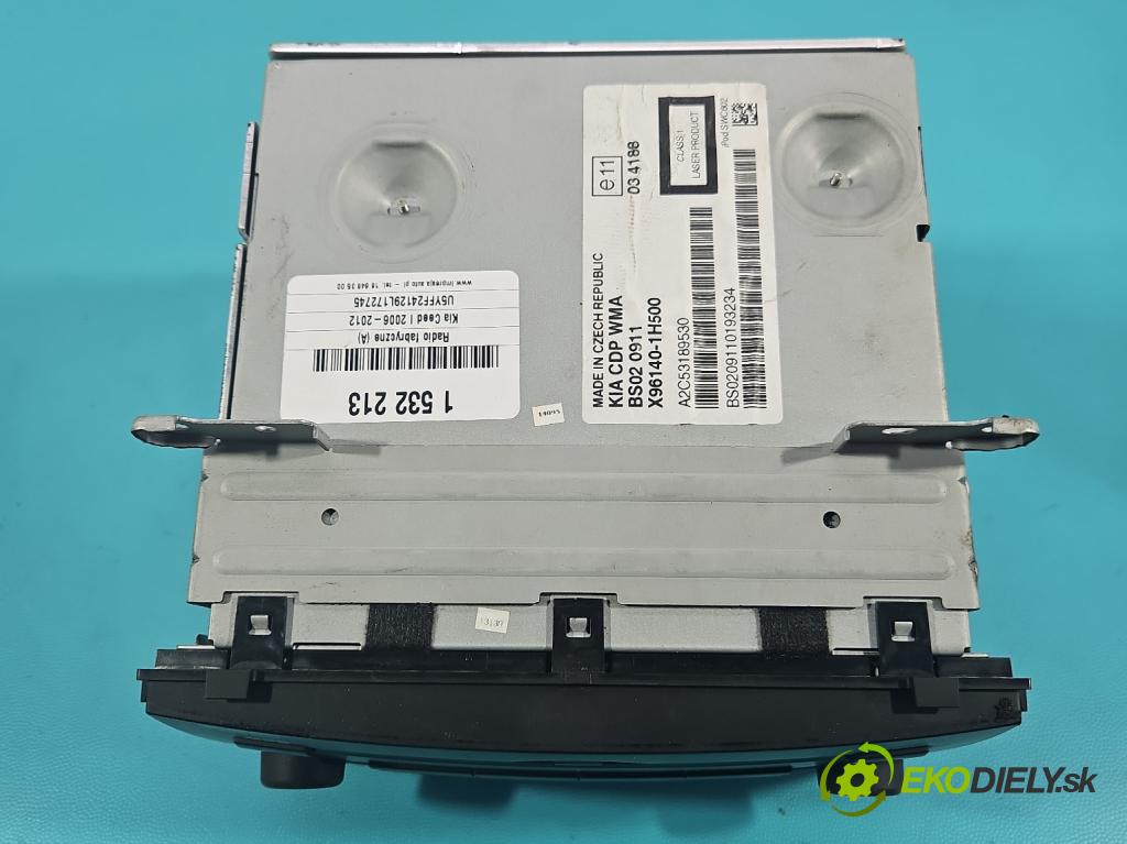 Kia Ceed I 2006-2012 1.4 16v 109 HP manual 80 kW 1396 cm3 5- Radio originál X96140-1H500