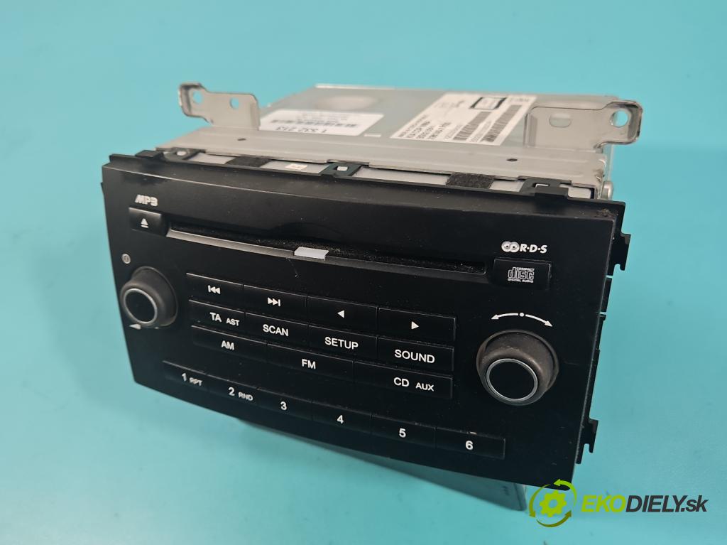 Kia Ceed I 2006-2012 1.4 16v 109 HP manual 80 kW 1396 cm3 5- Radio originál X96140-1H500