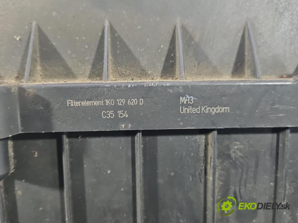 Vw Passat B6 2005-2010 2.0 tdi 140 HP manual 103 kW 1968 cm3 4- obal filtra vzduchu 3C0129607AB (Obal vzduchového filtra)