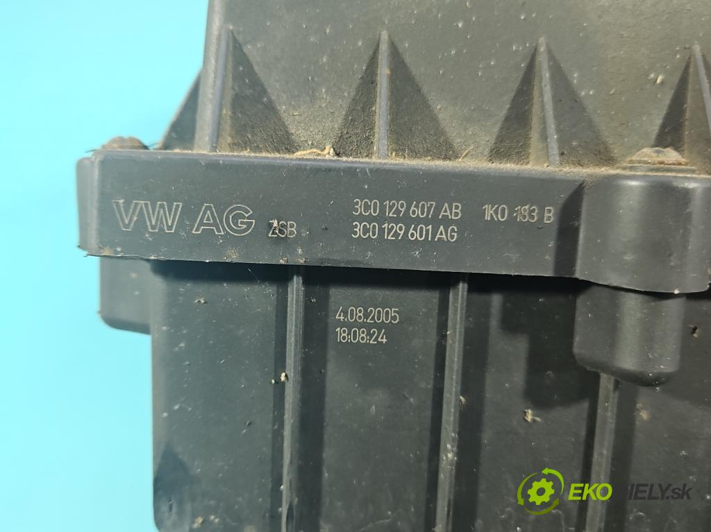 Vw Passat B6 2005-2010 2.0 tdi 140 HP manual 103 kW 1968 cm3 4- obal filtra vzduchu 3C0129607AB (Obal vzduchového filtra)