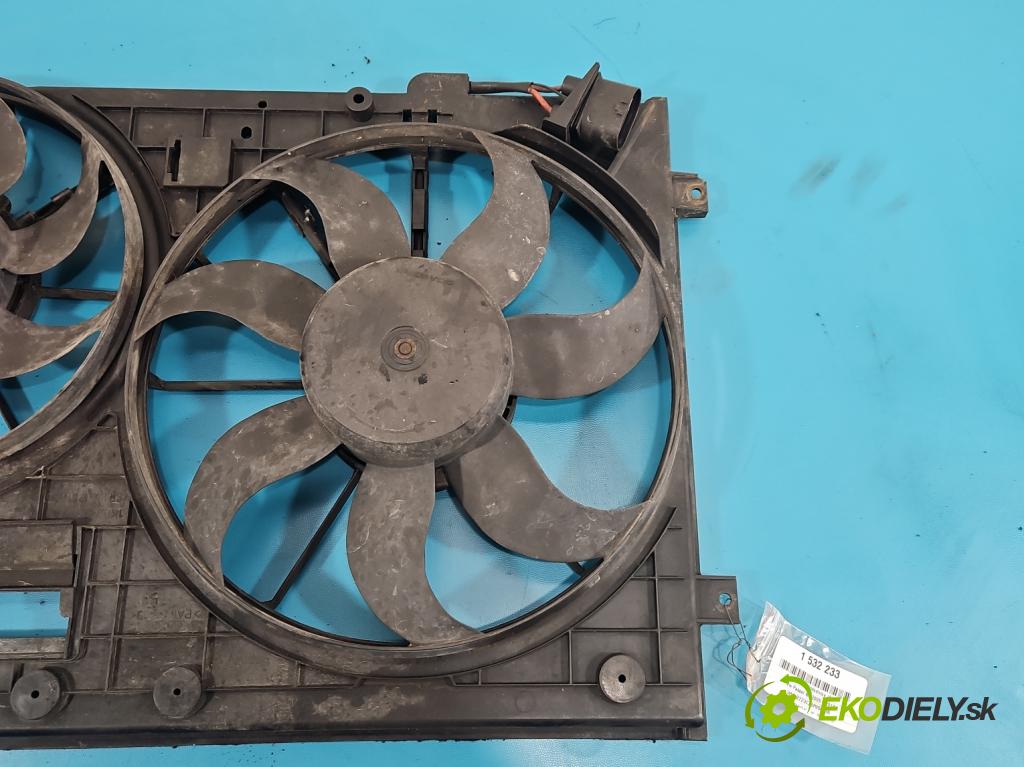 Vw Passat B6 2005-2010 2.0 tdi 140 hp manual 103 kW 1968 cm3 4- ventilátor chladič 1K0121207AA