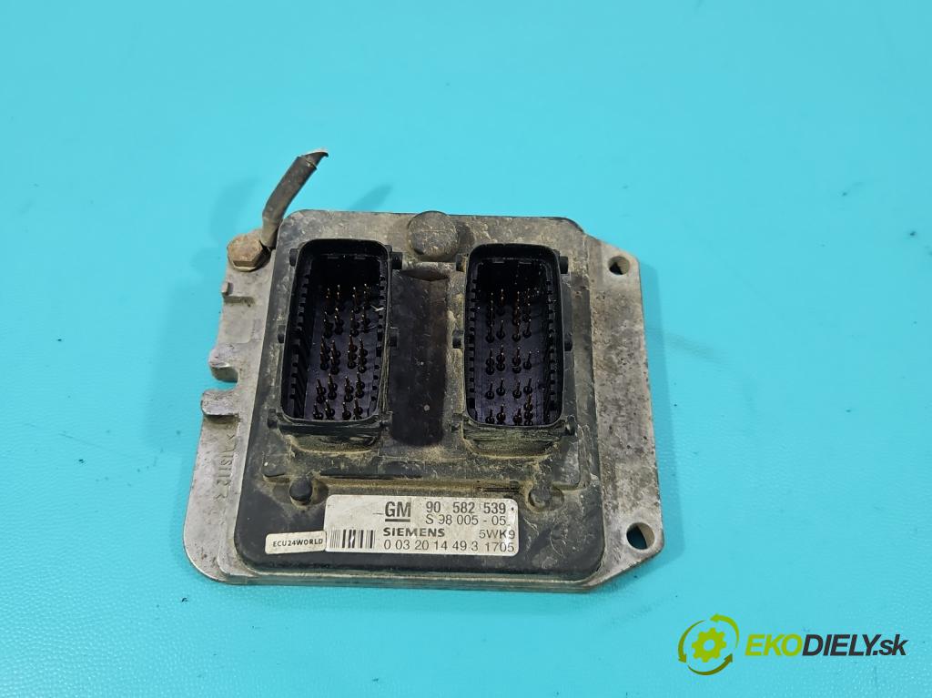 Opel Zafira A 1999-2005 1.8 16v 116 HP manual 85 kW 1796 cm3 5- riadiaca jednotka motora 90582539