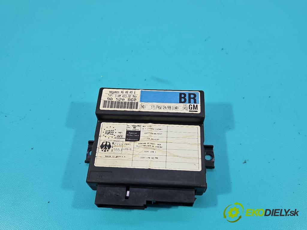Opel Zafira A 1999-2005 1.8 16v 116 HP manual 85 kW 1796 cm3 5- riadiaca jednotka motora 90582539