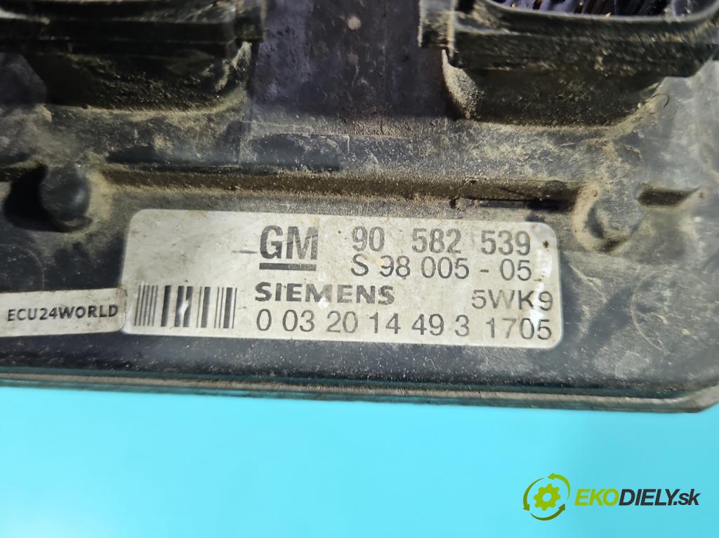 Opel Zafira A 1999-2005 1.8 16v 116 HP manual 85 kW 1796 cm3 5- riadiaca jednotka motora 90582539