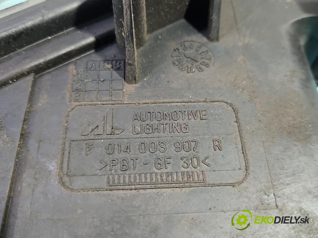 Mazda 6 I GG 2002-2007 2.0 citd 136 HP manual 100 kW 1998 cm3 5- Reflektor: pravý 014003907R (Svetlo predné pravé)
