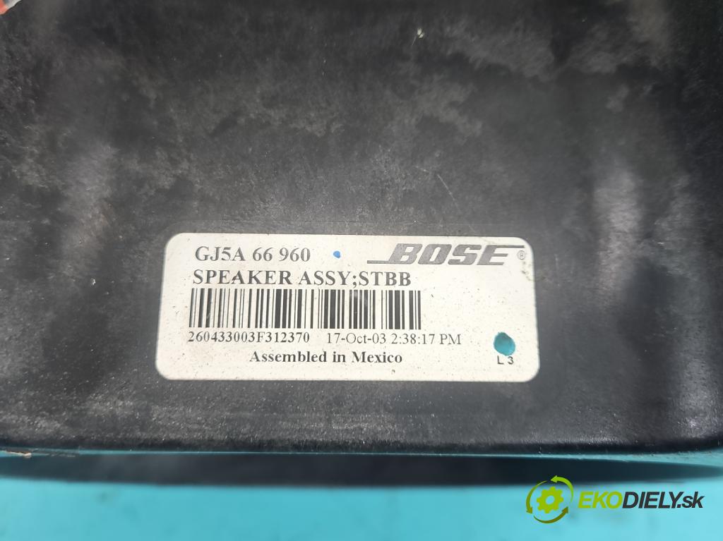 Mazda 6 I GG 2002-2007 2.0 citd 136hp manual 100 kW 1998 cm3 5- Subwoofer: GJ5A66960 (Audio zařízení)