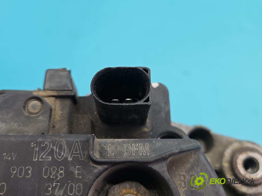 Audi A3 8L 1996-2003 1.6 sr 102 HP manual 75 kW 1595 cm3 3- Alternator 028903028E (Alternátor)