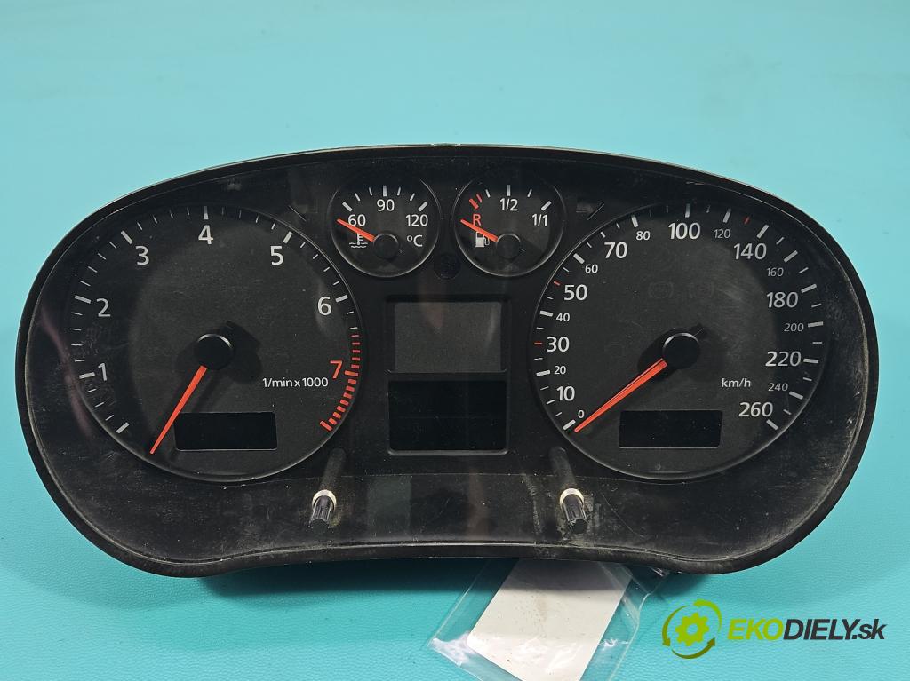 Audi A3 8L 1996-2003 1.6 sr 102 HP manual 75 kW 1595 cm3 3- prístrojovka/ budíky 8L0920900F (Prístrojová doska)