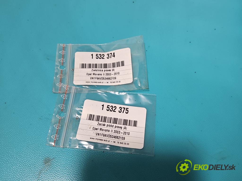 Opel Movano II 2003-2010 2.5 cdti 99 HP manual 73 kW 2463 cm3 5- náboj pravé  (Náboj kolesa)