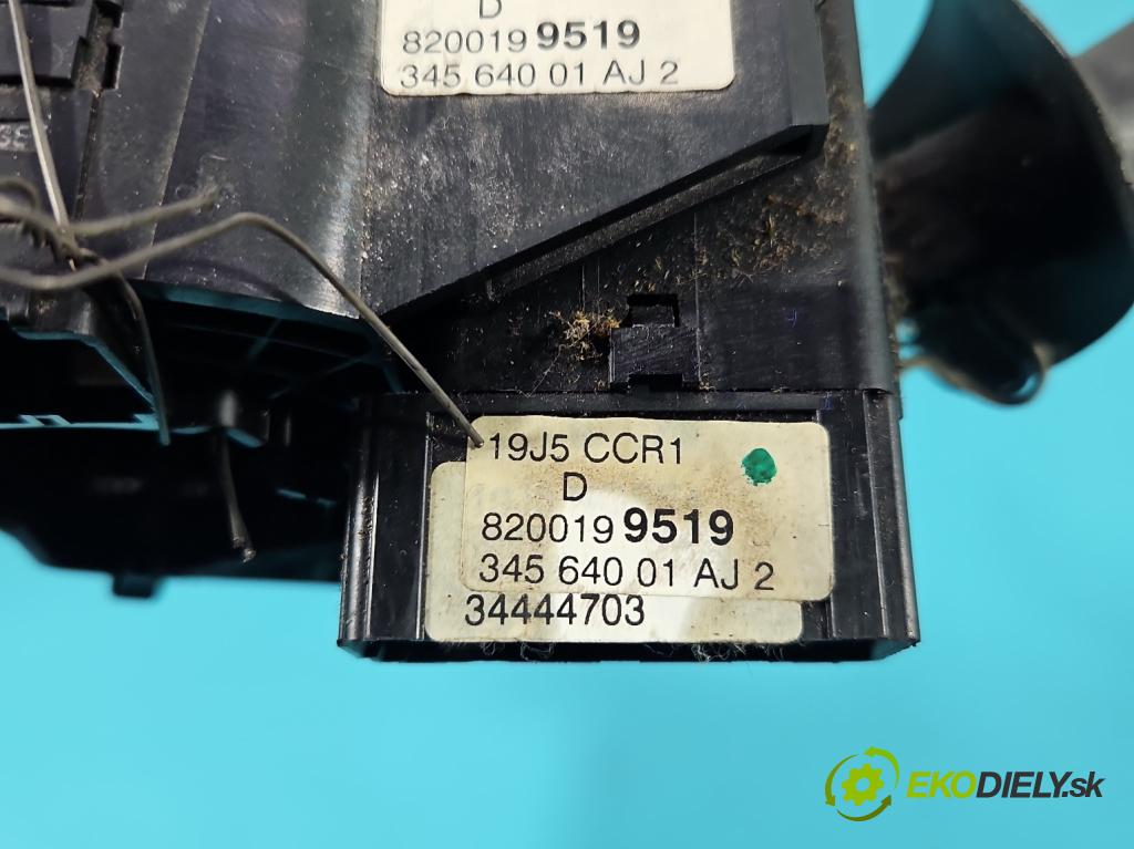 Opel Movano II 2003-2010 2.5 cdti 99 HP manual 73 kW 2463 cm3 5- prepínač komplex: 8200199519 (Prepínacie páčky pod volantom)