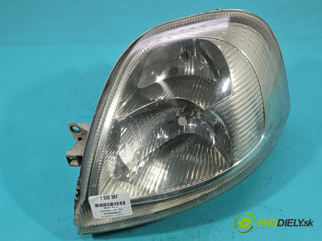 Opel Movano II 2003-2010 2.5 cdti 99 HP manual 73 kW 2463 cm3 5- Reflektor: ľavý 8200163516 (Kľučka dverí ostatné)