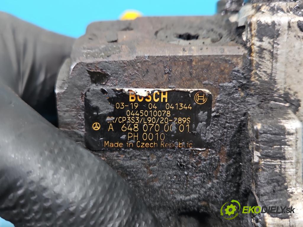 Mercedes E W211 2002-2009 3.2 cdi 204 HP automatic 150 kW 3222 cm3 5- čerpadlo vstrekovacia 0445010078 (Vstrekovacie čerpadlo)