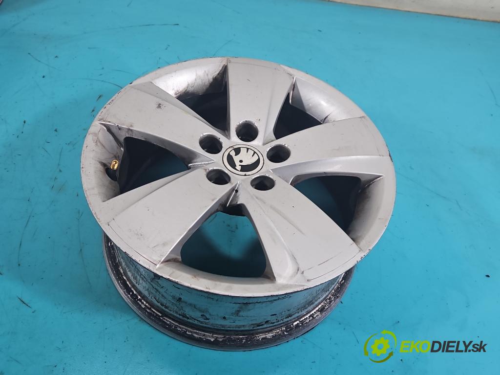 Skoda Fabia III 2014- 2021 1.4 TDI 105 hp manual 77 kW 1422 cm3 5- Felga hliník: 15" komplet 6V0601025L