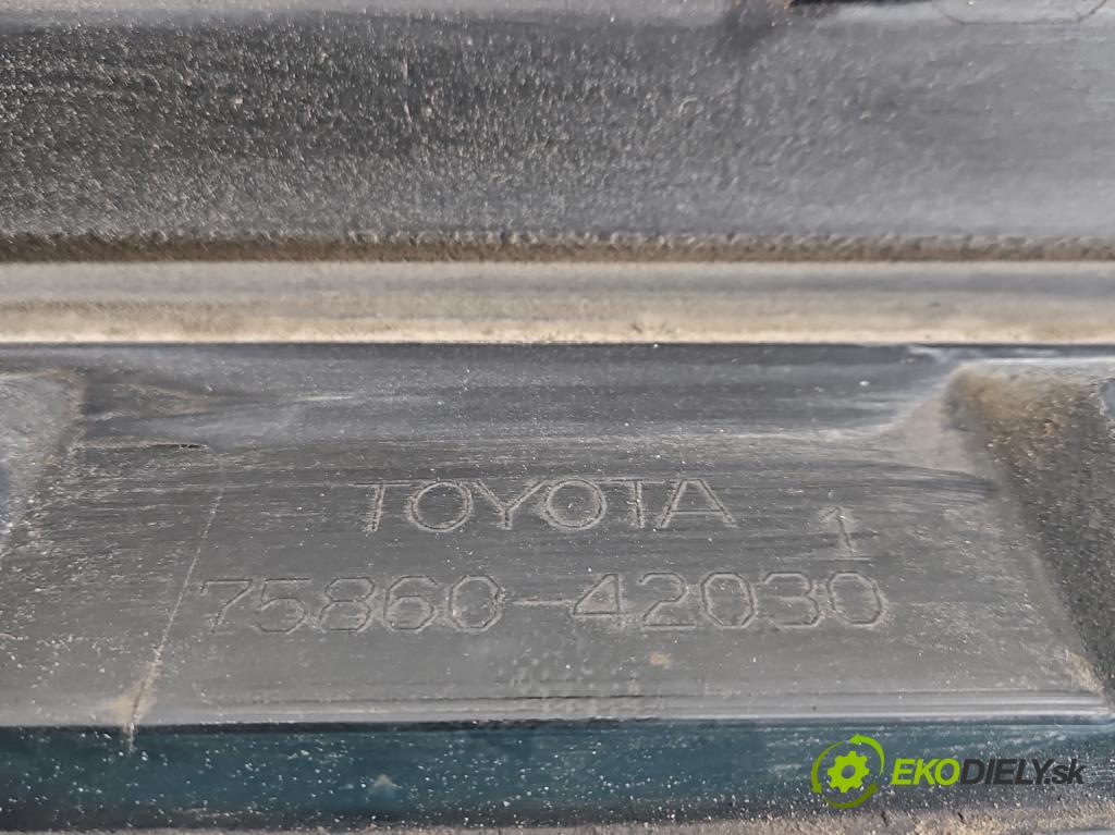 Toyota Rav4 V 2018- 2.5 hybrid 178HP: automatic 131 kW 2487 cm3 5- lišta práh: ľavé 75860-42030 (Lišta prahová)