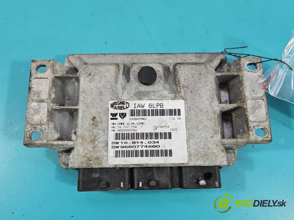 Peugeot 807 2002-2014 2.0 16V 140 HP manual 103 kW 1997 cm3 5- riadiaca jednotka motora IAW6LPB