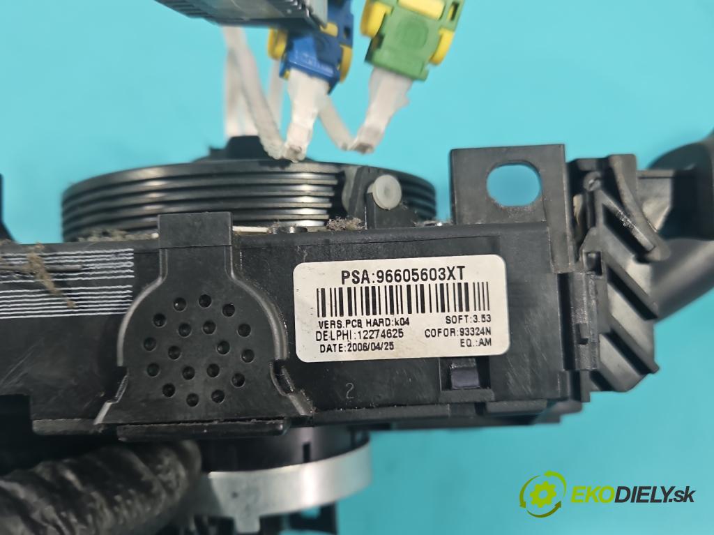 Peugeot 807 2002-2014 2.0 16V 140 HP manual 103 kW 1997 cm3 5- prepínač komplex: 96605603XT (Prepínacie páčky pod volantom)