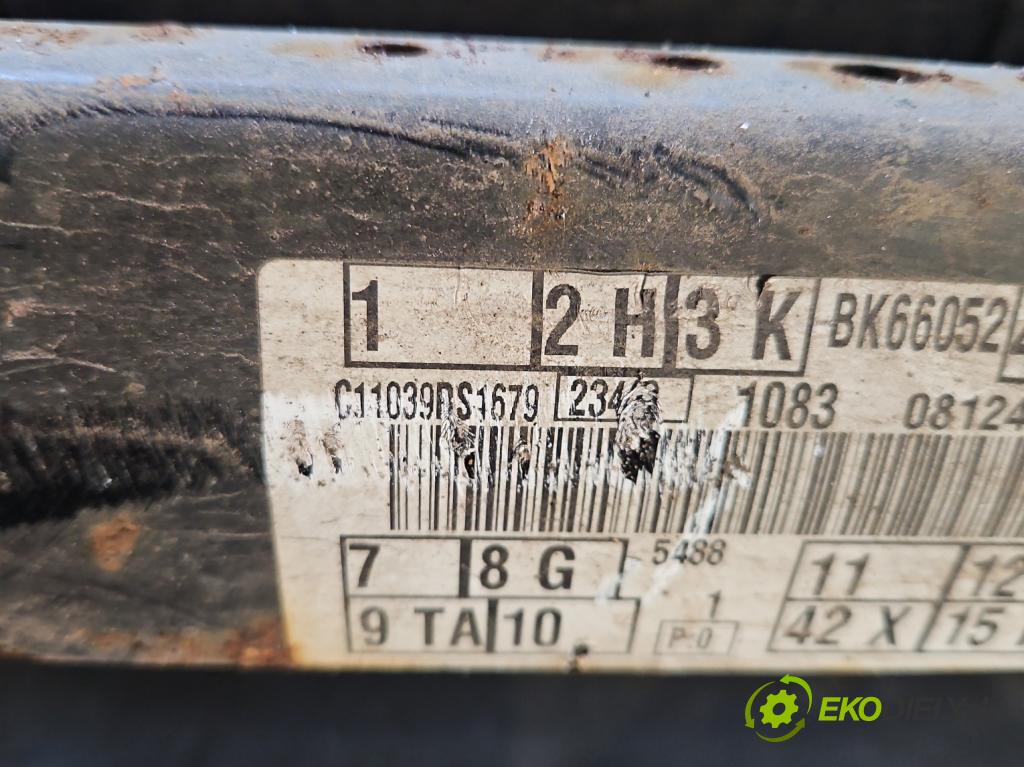 Ford Focus Mk3 2010-2018 1.6 16v 105 HP manual 77 kW 1596 cm3 5- zadna výstuha  (Výstuha zadná)