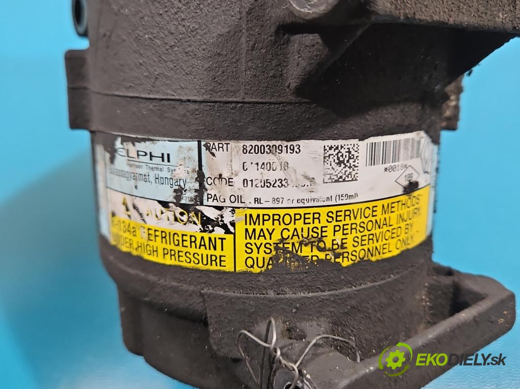 Renault Scenic II 2003-2009 1.9 dci 120 hp manual 88 kW 1870 cm3 5- Kompresor: klíma 8200309193 (Kompresor klimatizace)