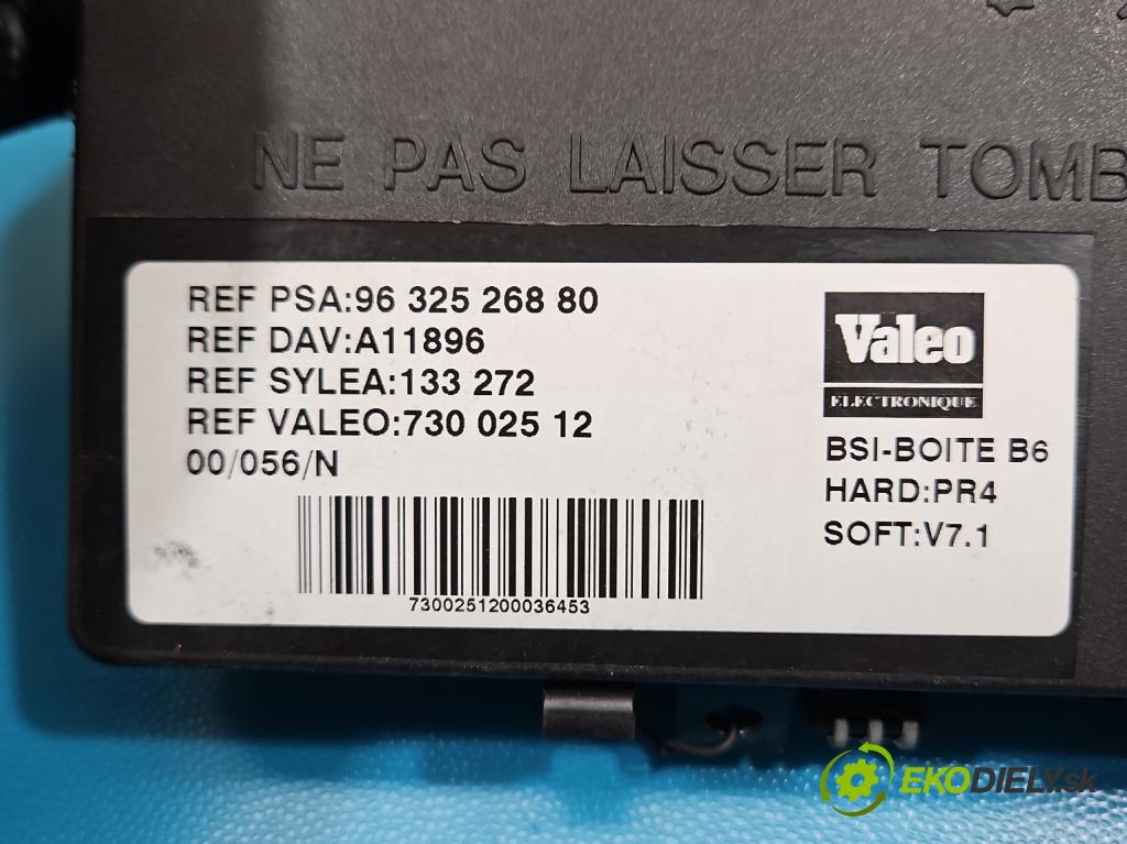 Citroen Xsara Picasso 1.6 8v 88 hp manual 65 kW 1597 cm3 5- řídící jednotka 9632526880