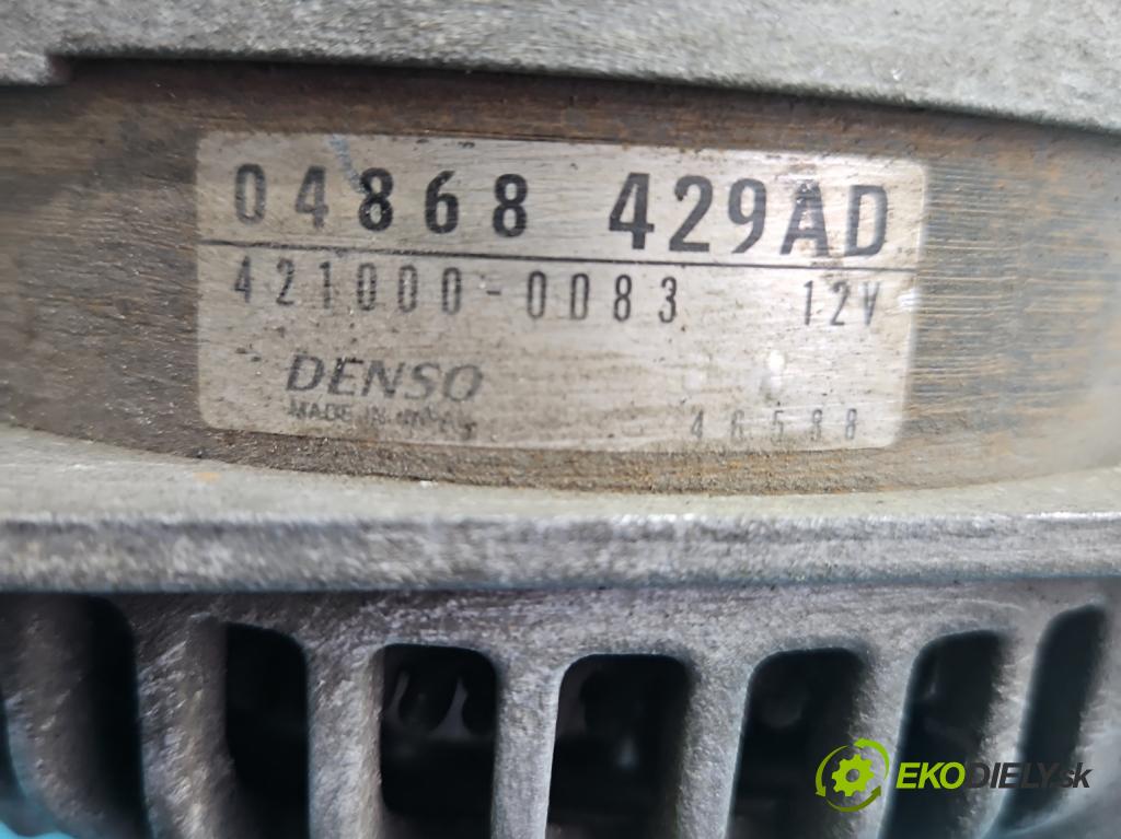 Chrysler Voyager IV 2000-2007 2.8 CRD 150 HP automatic 110 kW 2776 cm3 5- Alternator 04868-429AD (Alternátor)