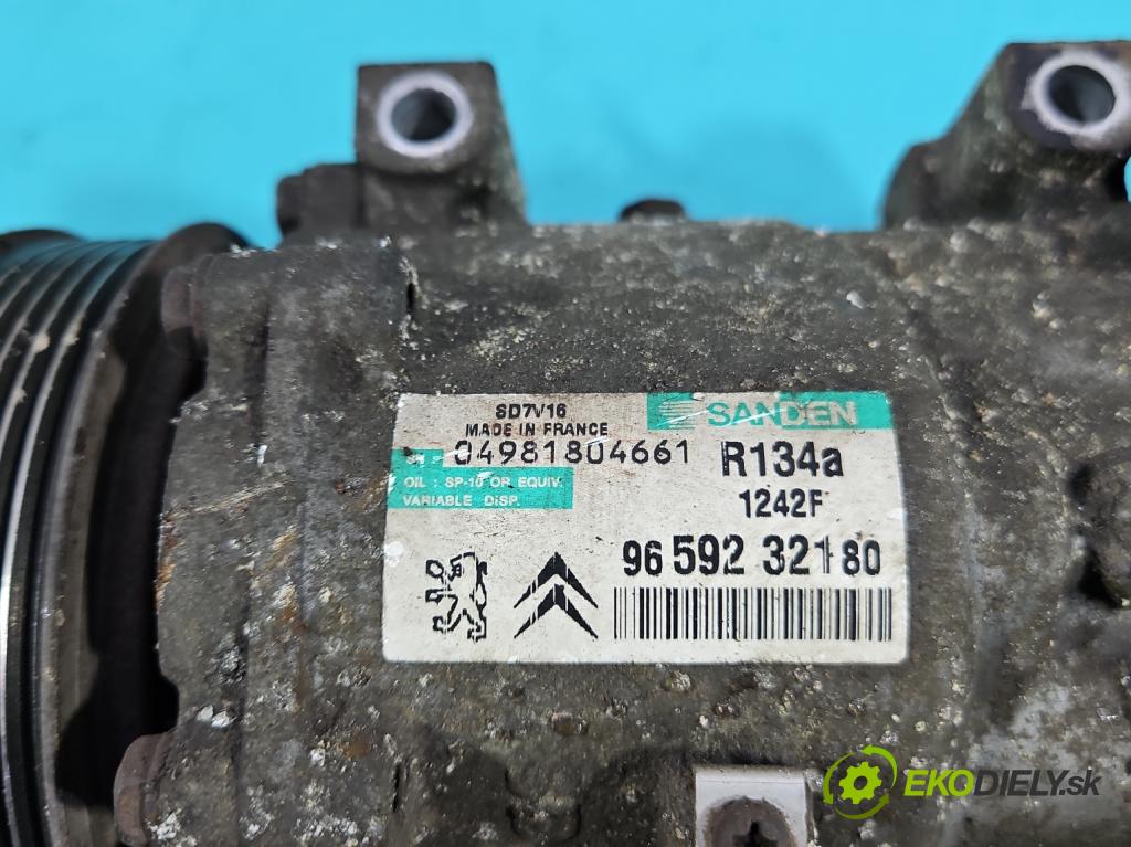 Peugeot 807 2002-2014 2.0 16V 140 hp manual 103 kW 1997 cm3 5- Kompresor: klíma 9659232180 (Kompresor klimatizace)