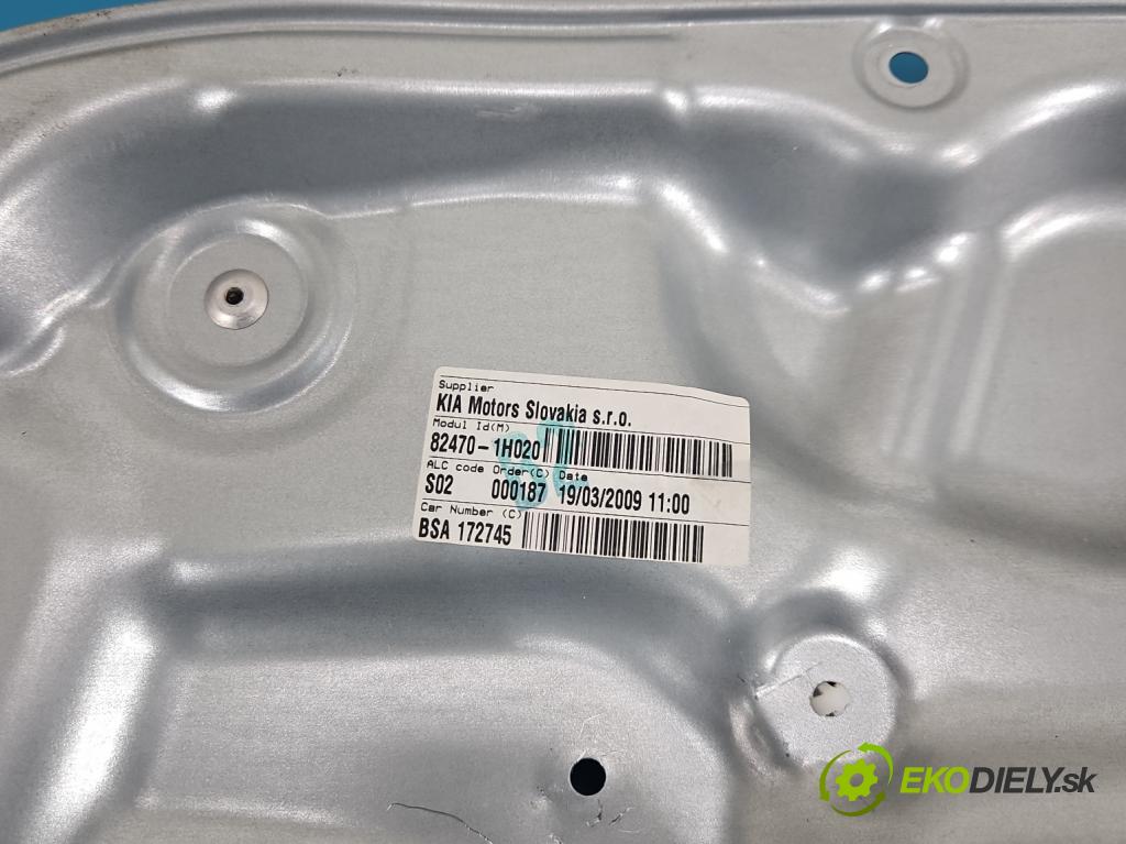 Kia Ceed I 2006-2012 1.4 16v 109 HP manual 80 kW 1396 cm3 5- mechanizmus okna predné ľavý 82470-1H020