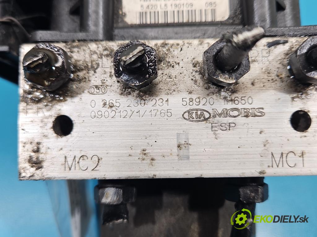 Kia Ceed I 2006-2012 1.4 16v 109 HP manual 80 kW 1396 cm3 5- čerpadlo abs 0265950938 (Pumpa ABS)