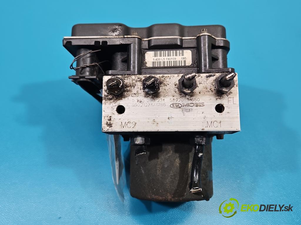 Kia Ceed I 2006-2012 1.4 16v 109 HP manual 80 kW 1396 cm3 5- čerpadlo abs 0265950938 (Pumpa ABS)