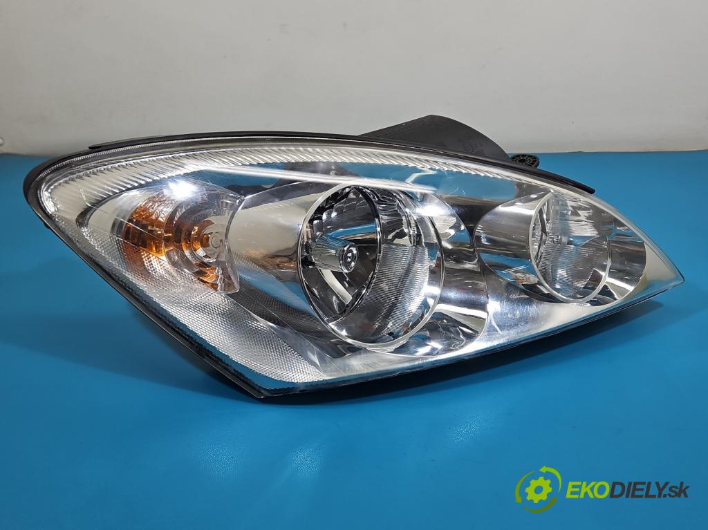 Kia Ceed I 2006-2012 1.4 16v 109 HP manual 80 kW 1396 cm3 5- Reflektor: pravý 92102-1H000 (Svetlo predné pravé)
