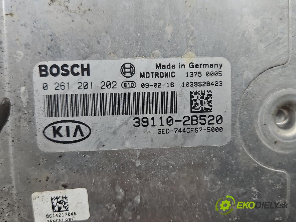 Kia Ceed I 2006-2012 1.4 16v 109 HP manual 80 kW 1396 cm3 5- riadiaca jednotka motora 39110-2B520