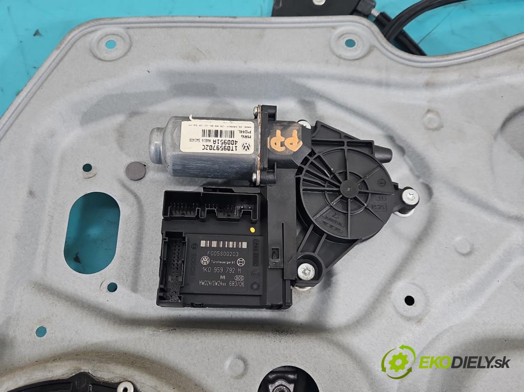 Vw Touran I 2003-2015 2.0 TDI 136 HP manual 100 kW 1968 cm3 5- mechanizmus okna predné pravý 1T1837730AG