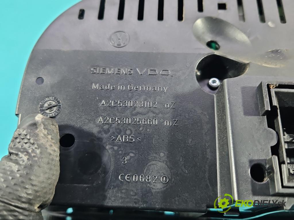 Vw Touran I 2003-2015 2.0 TDI 136 HP manual 100 kW 1968 cm3 5- prístrojovka/ budíky 1T0920872F (Prístrojová doska)