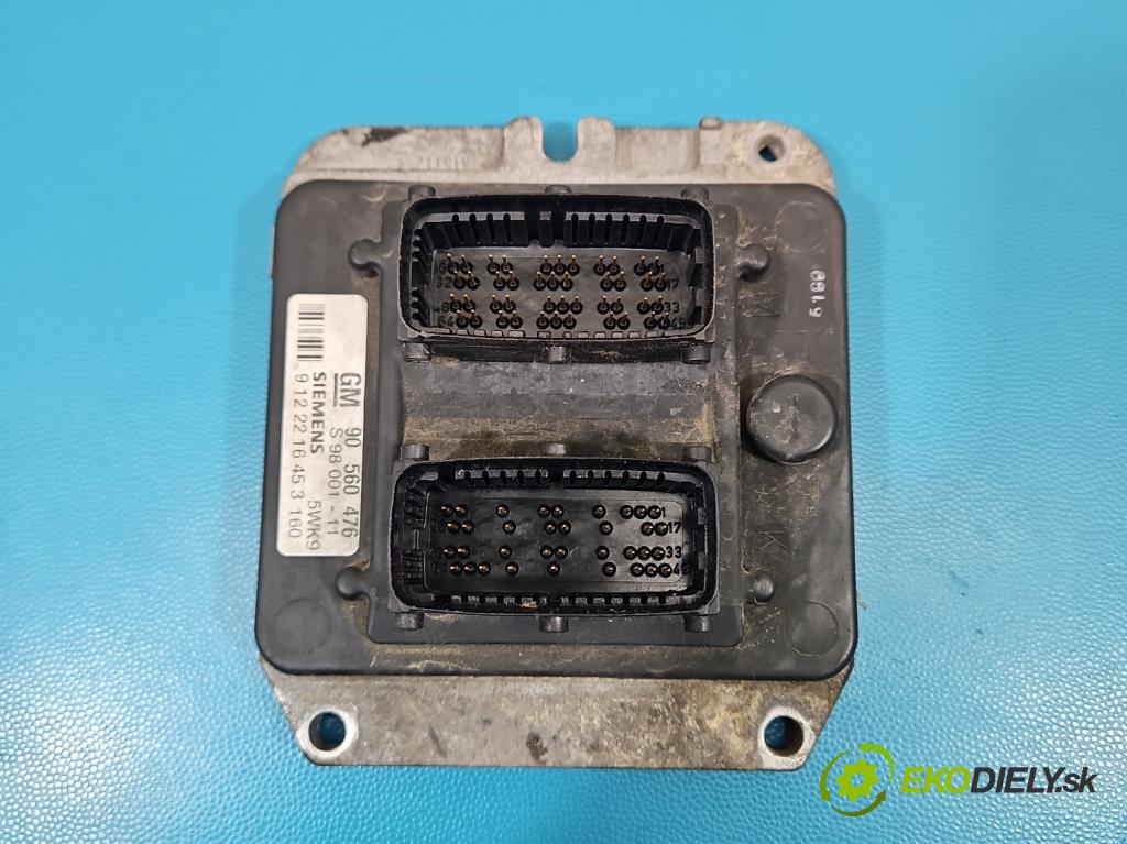 Opel Astra II 1998-2009 1.8 16V 116 HP manual 85 kW 1796 cm3 2- riadiaca jednotka motora 90560476