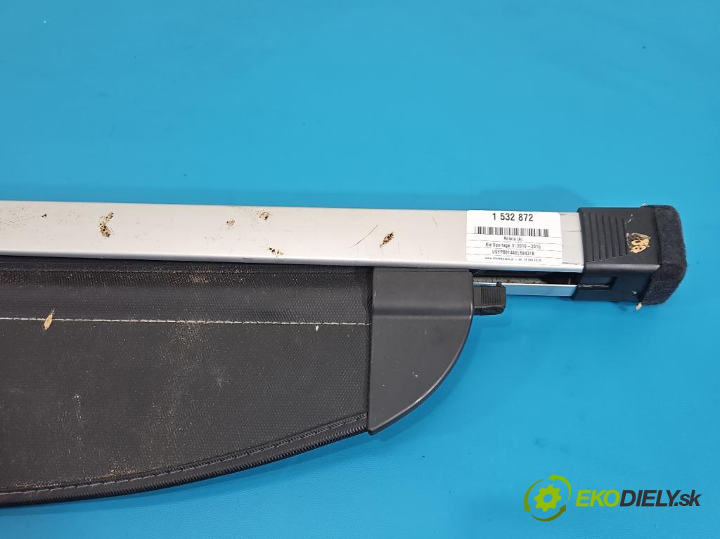 Kia Sportage III 2010-2015 1.6 GDI 135 hp manual 99 kW 1591 cm3 5- roleta  (Roleta zavazadlového prostoru)